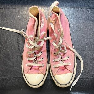 Converse Pink Canvas High-Tops